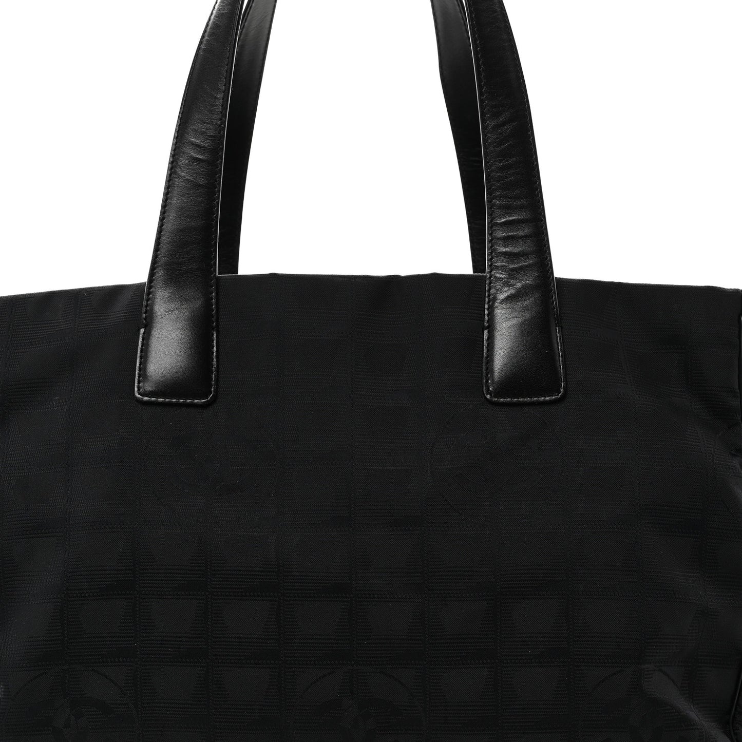 Nylon Large Travel Tote Black