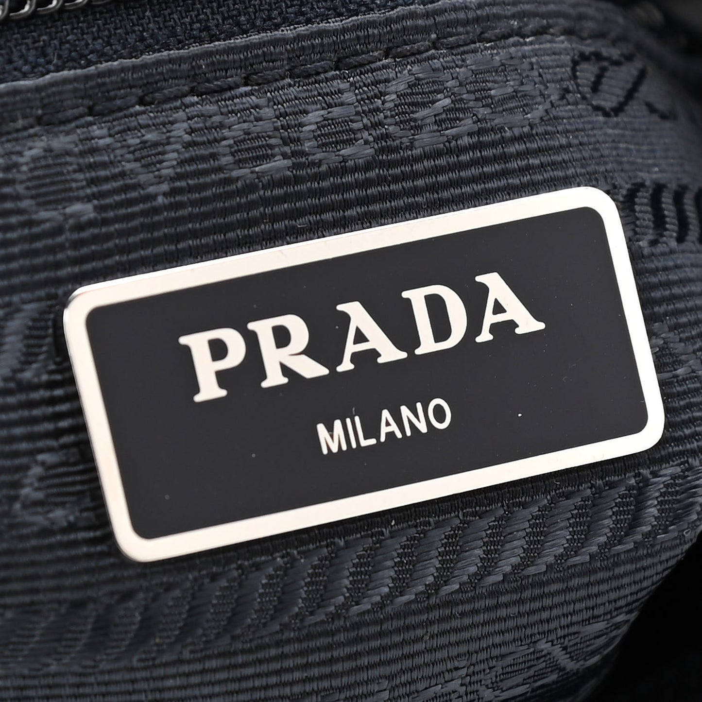 Nylon Saffiano Flat Messenger Bag Black