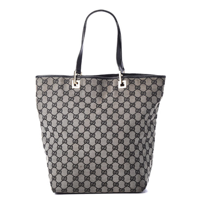 Gucci Monogram Large Bucket Tote Black 1 of 10