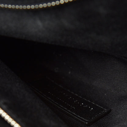 Saint Laurent Calfskin Y Quilted Monogram Medium Loulou Chain Satchel Black 9 of 9