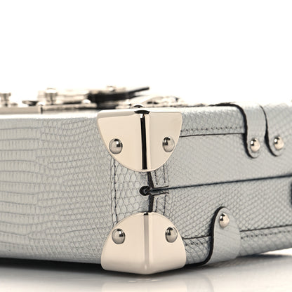 Louis Vuitton Metallic Lizard Petite Malle Silver 9 of 9