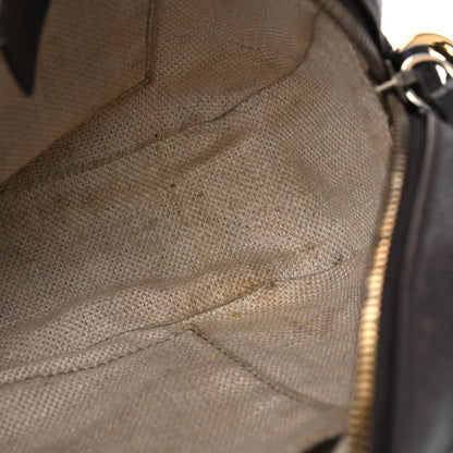 Gucci Calfskin Web Small Webby Bee Shoulder Bag Black 6 of 12