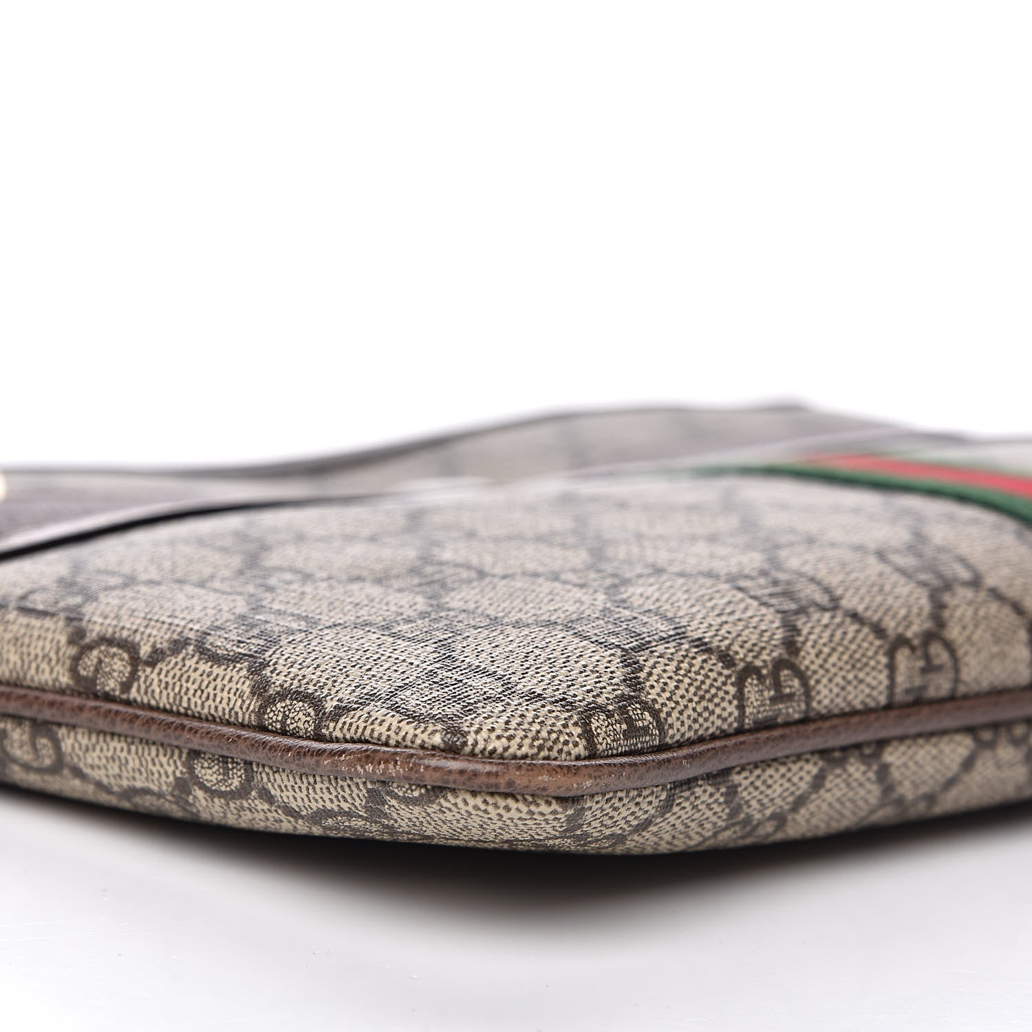 Gucci GG Supreme Monogram Large Ophidia Pouch Clutch Brown 8 of 11
