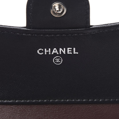 Chanel Lambskin Quilted Compact Flap Wallet Black 6 of 11