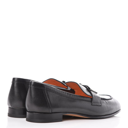 Hermes Goatskin Paris Loafers 36.5 Black 4 of 10