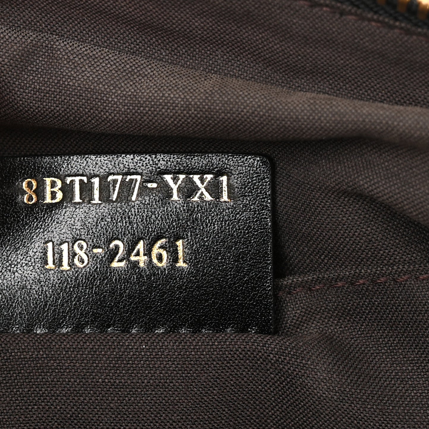 Goatskin Zip It Satchel Black