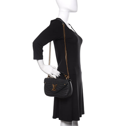 Louis Vuitton Calfskin New Wave Chain MM Black 2 of 11