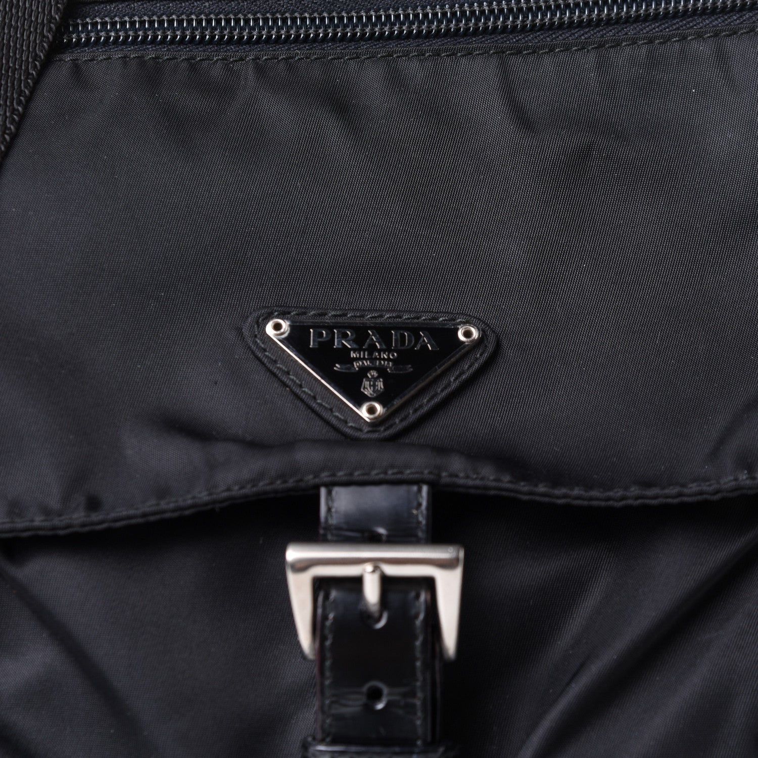 Prada Nylon Vela Messenger Black 7 of 9