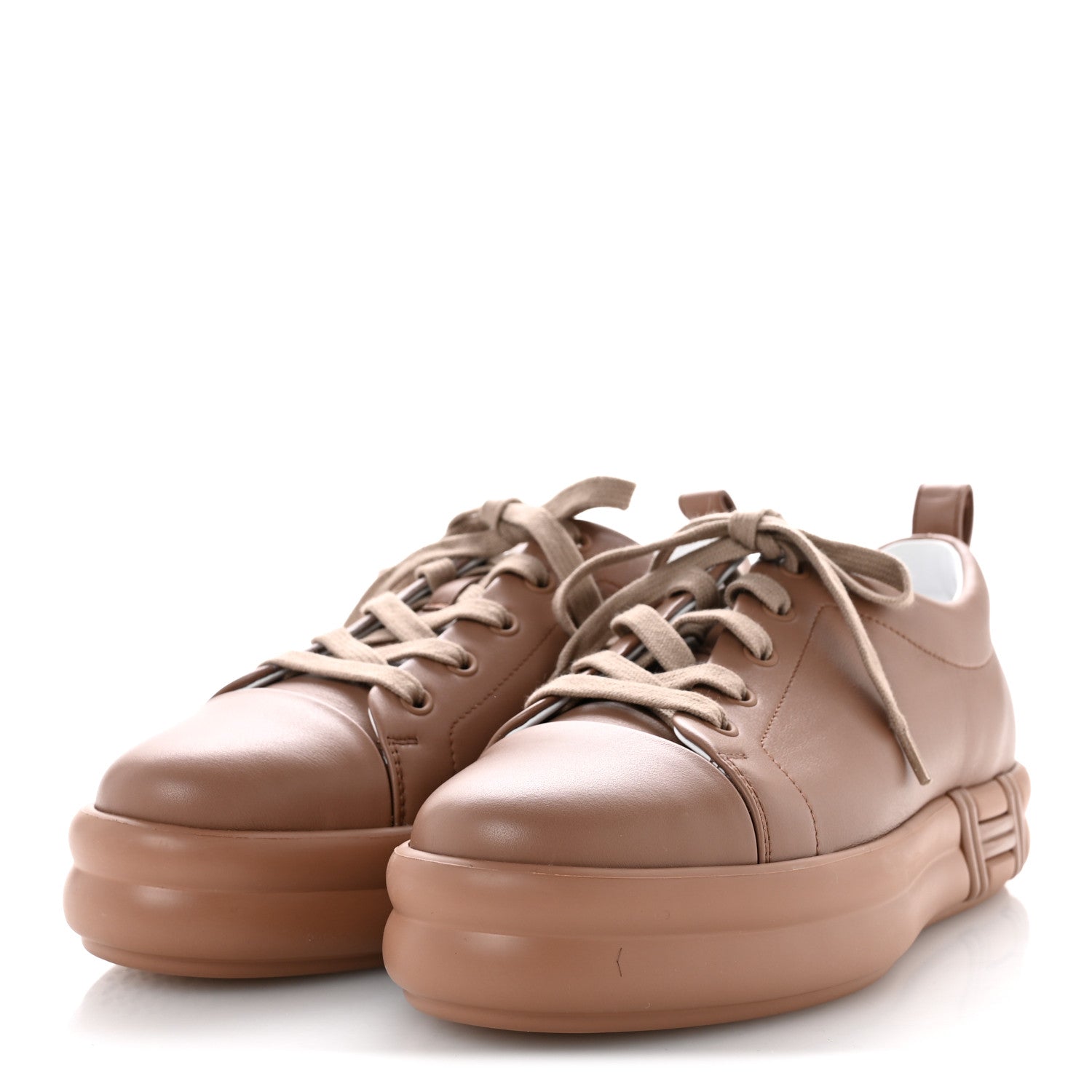 Hermes Calfskin Womens Happy Sneakers 39 Rose Perle 4 of 9