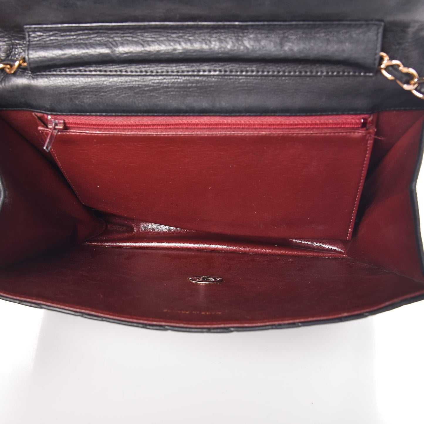 Lambskin Quilted Medium Single Flap Black