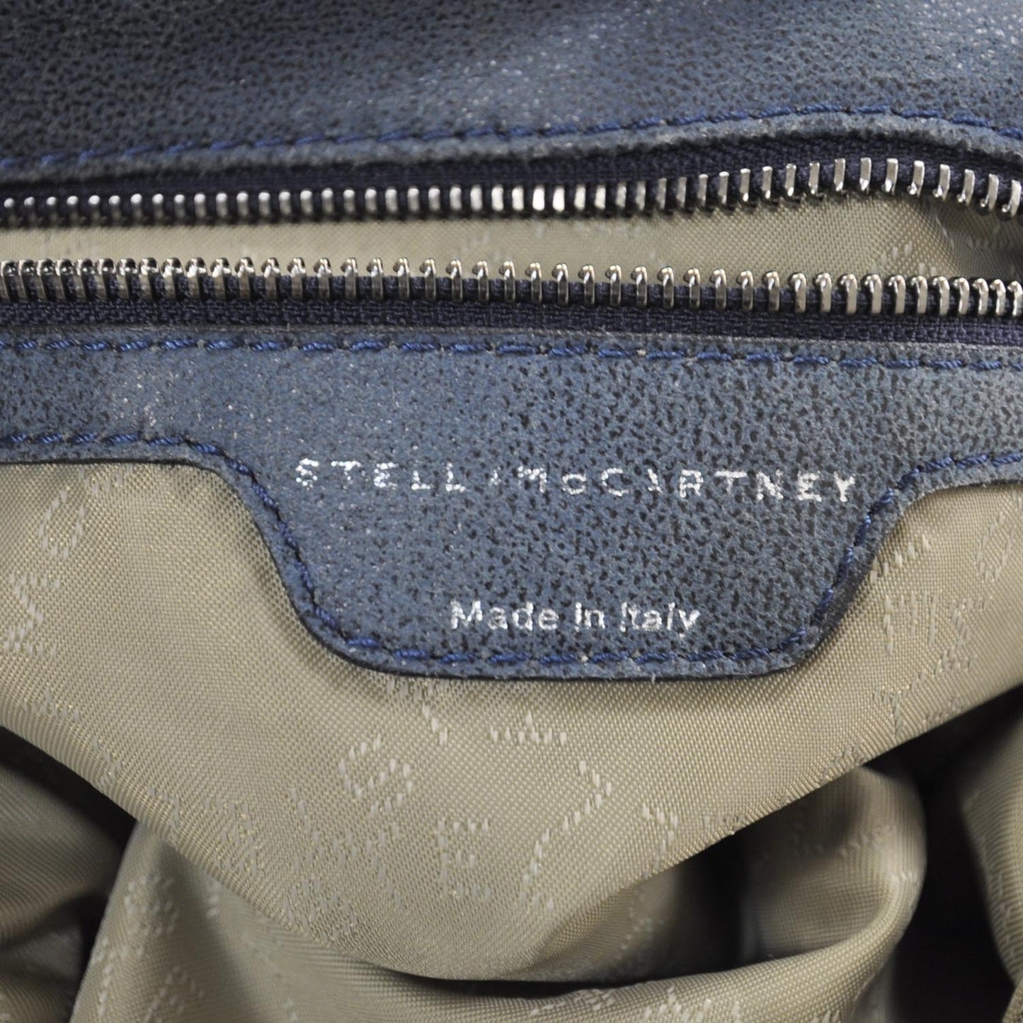 Faux Leather Falabella Tote Blue
