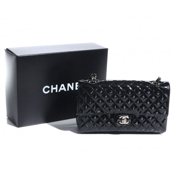 Patent Secret Label Medium Flap Black