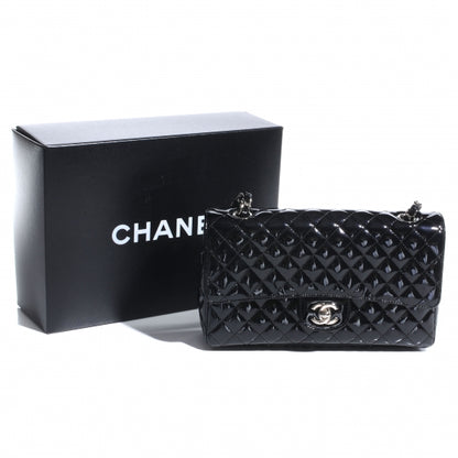 Chanel Patent Secret Label Medium Flap Black 3 of 8