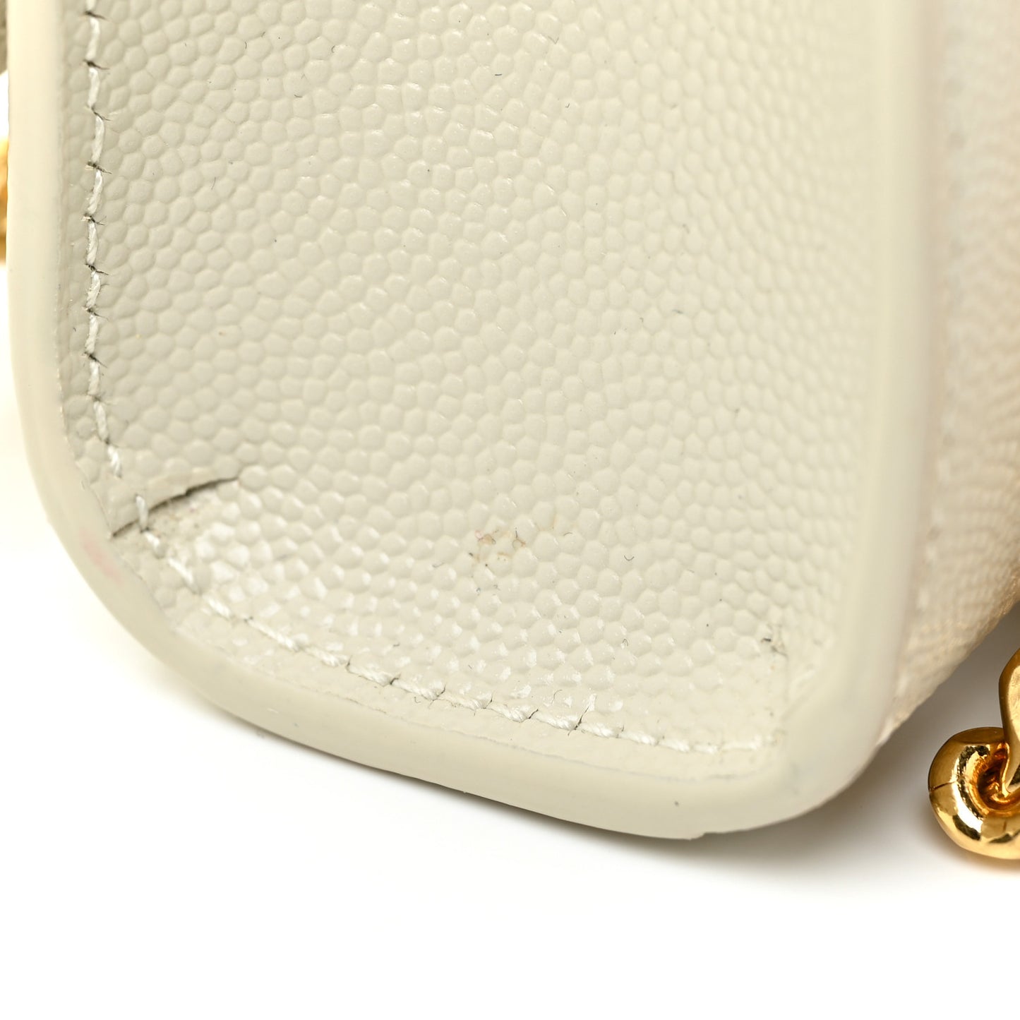 Grain De Poudre Small Monogram Kate Satchel Crema Soft