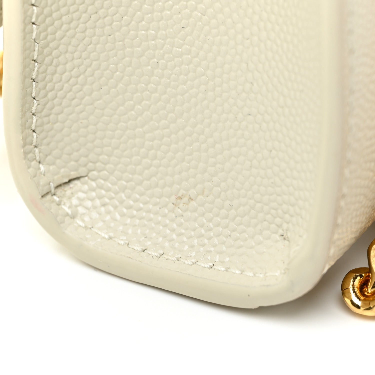 Saint Laurent Grain De Poudre Small Monogram Kate Satchel Crema Soft 14 of 17