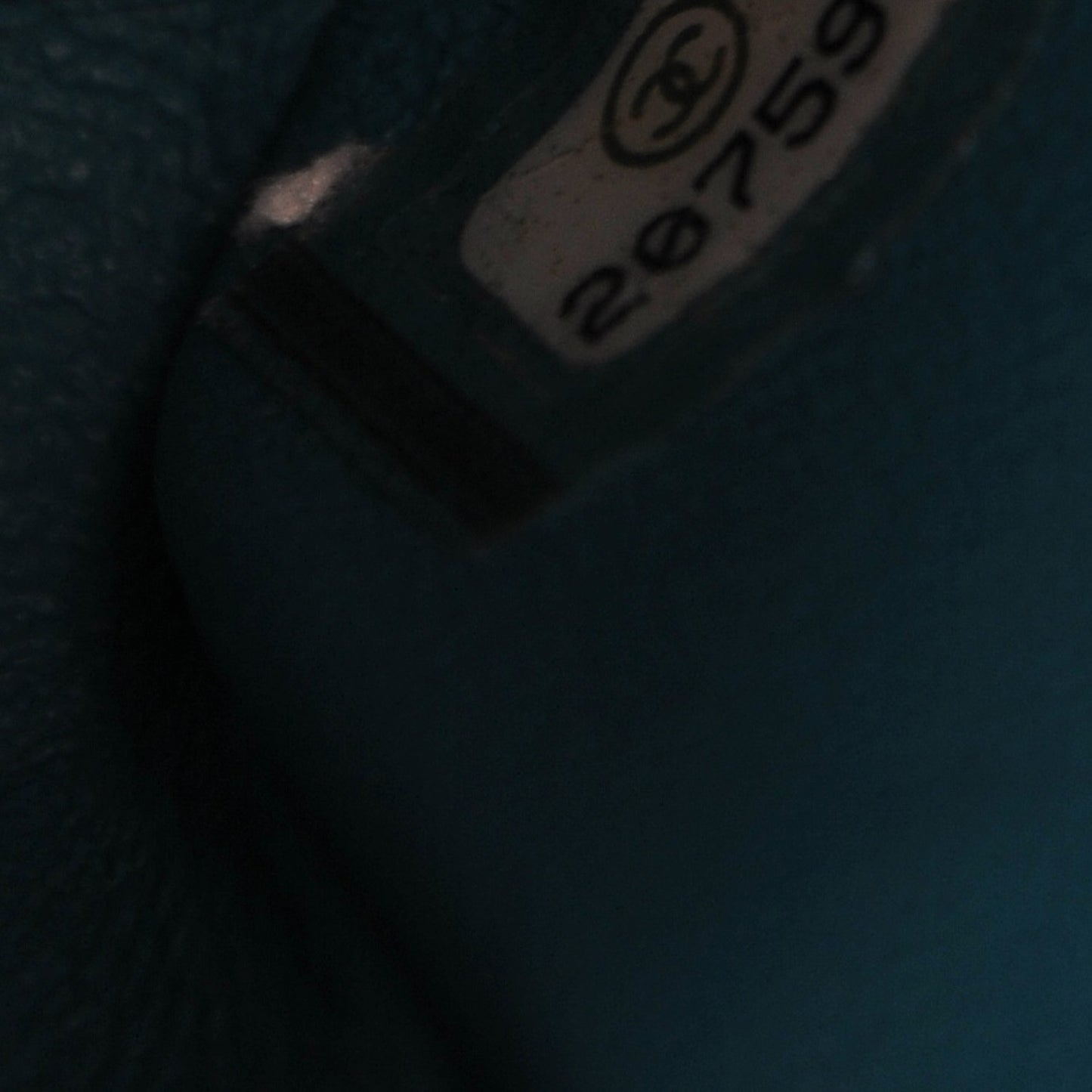 Patent Calfskin Quilted Medium Double Flap Turquoise