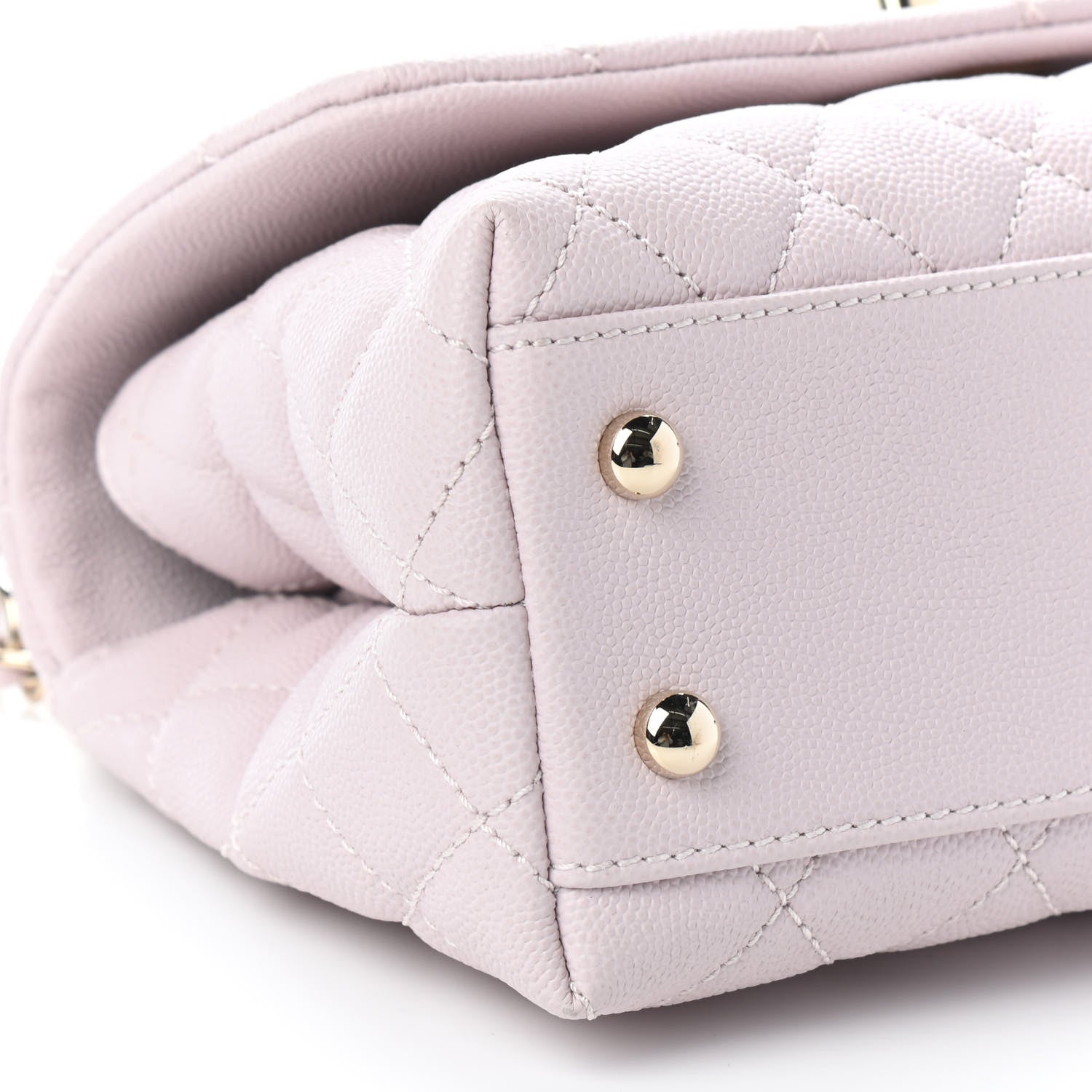 Chanel Caviar Quilted Mini Coco Handle Flap Lilas Lilac 8 of 9