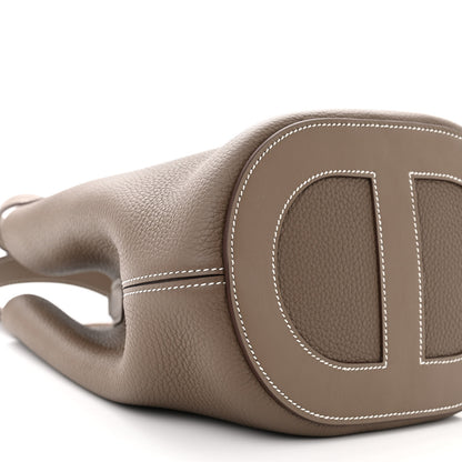 Hermes Taurillon Clemence Swift In-The-Loop 18 Bag Etoupe 9 of 10