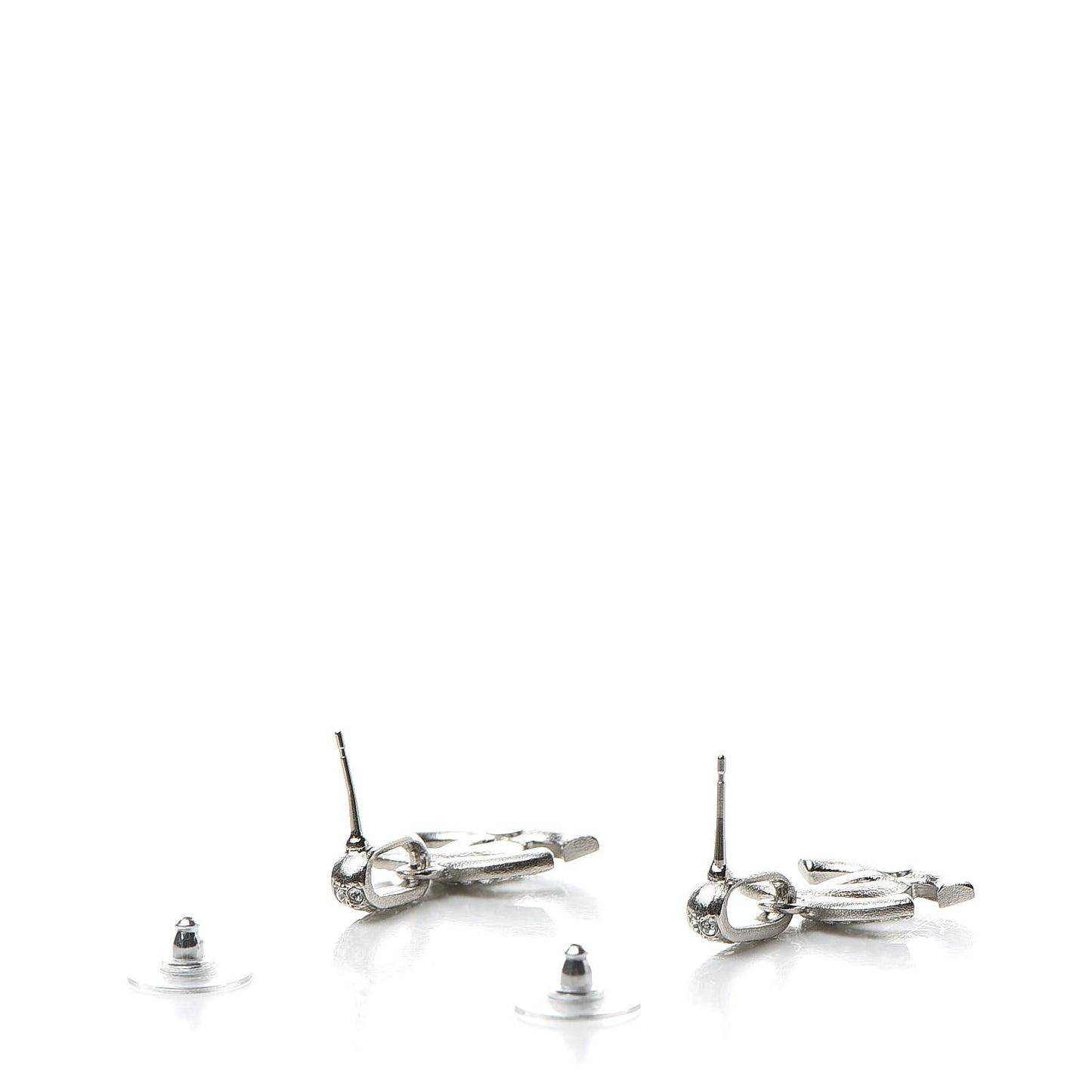 Crystal Palais Garnier CC Drop Earrings Silver