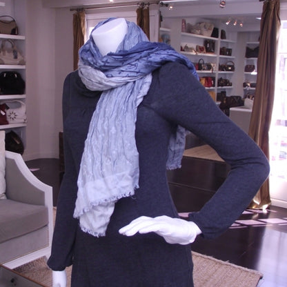 Louis Vuitton Monogram Bleached Denim Scarf 2 of 5