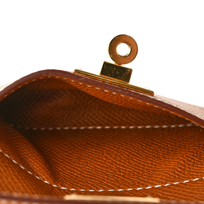 Hermes Swift Epsom Pocket Kelly Shoulder Strap Gold 6 of 8