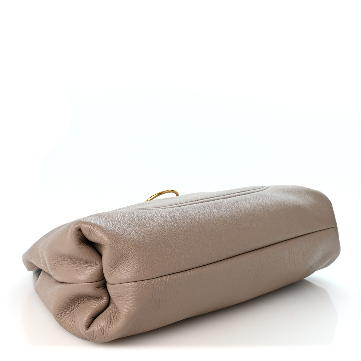 Gucci Grained Calfskin Softbit Maxi Shoulder Bag Taupe 5 of 11