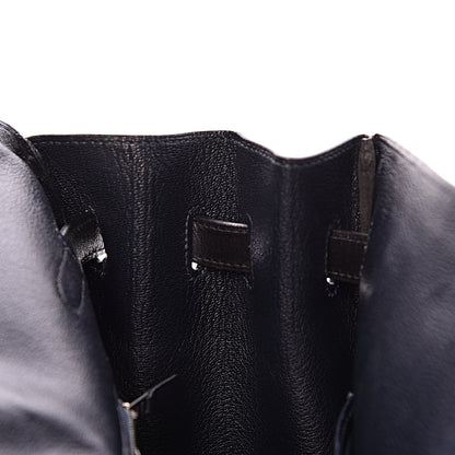Hermes Box Birkin 35 Black Bleu Marine 12 of 42