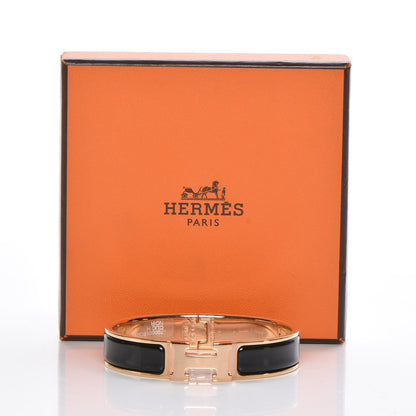 Hermes Enamel Narrow Clic Clac H Bracelet PM Black 6 of 6