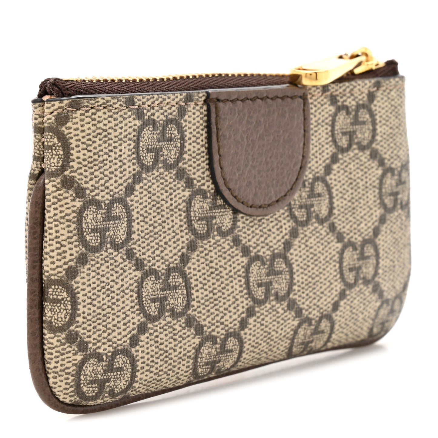 GG Supreme Monogram Web Ophidia Key Case Beige New Acero