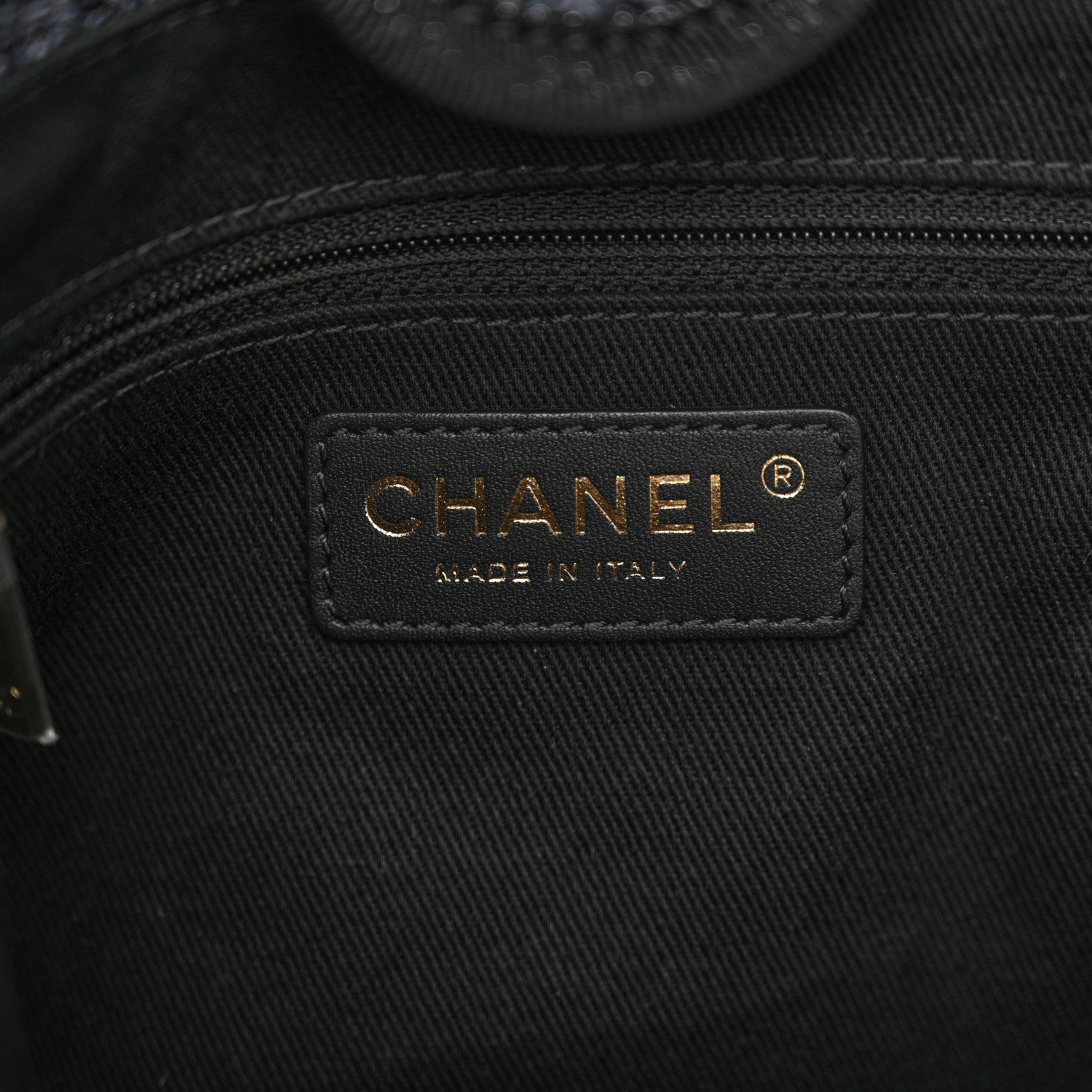 Chanel Lurex Boucle Mini Deauville Tote Black 6 of 11