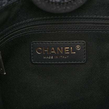 Chanel Lurex Boucle Mini Deauville Tote Black 6 of 11