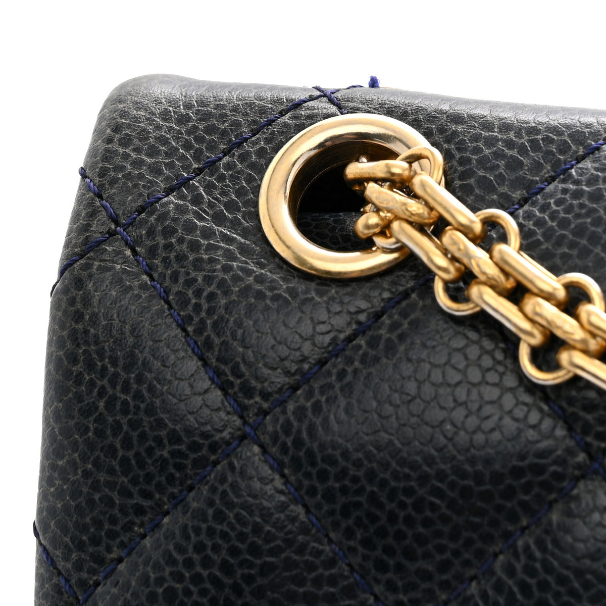 Chanel Caviar Quilted 2.55 Reissue 226 Flap Navy Blue 11 of 13