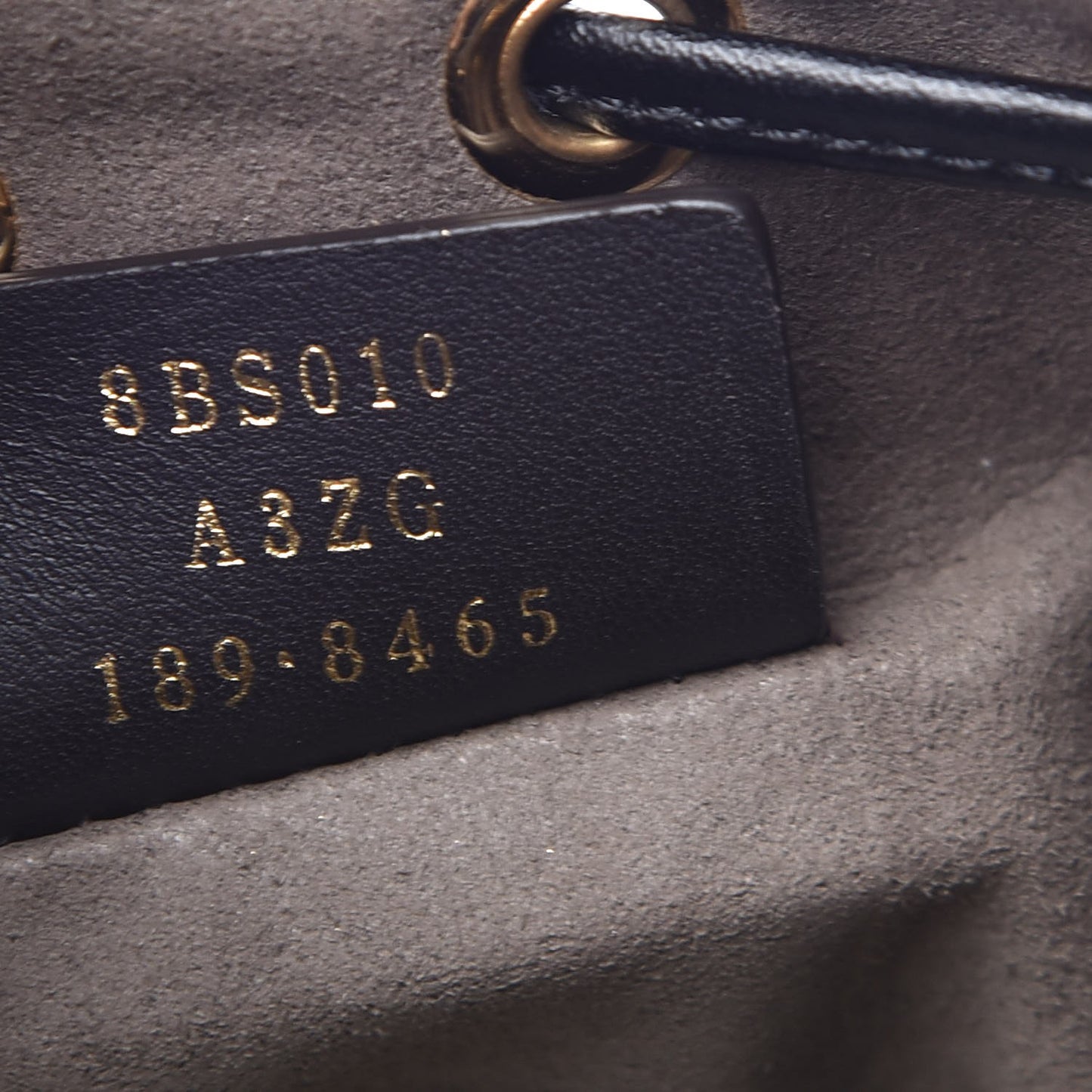 Vitello Liberty F is Fendi Bi-Color FF 1974 Embossed Mini Mon Tresor Bucket Bag Maya Black