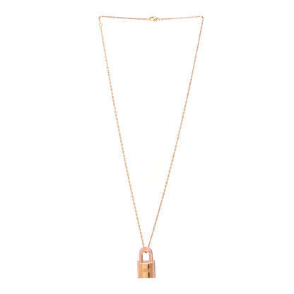 Hermes Swift Small O'Kelly Pendant Necklace Rose Sakura 3 of 6