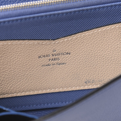 Louis Vuitton Calfskin Lockme II Wallet Vanille Denim 5 of 7
