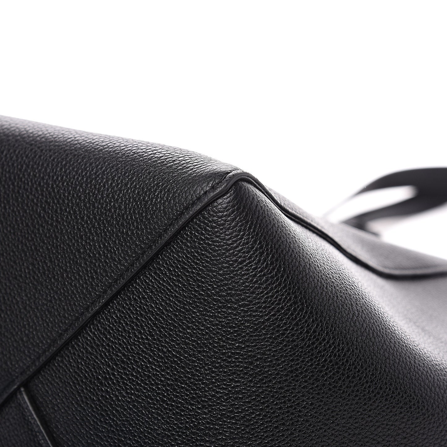 Soft Grained Calfskin Small Belt Cabas Phantom Black