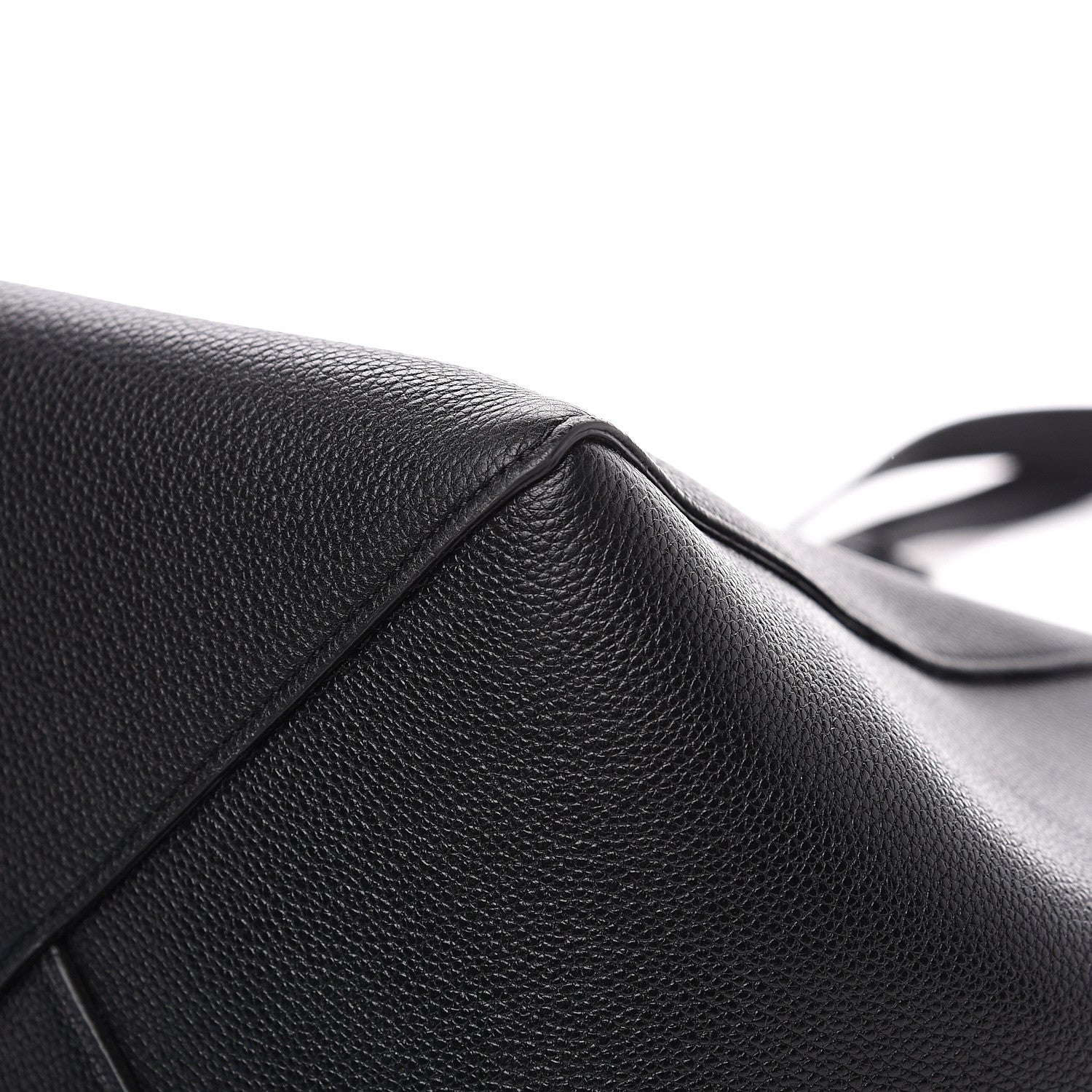 Celine Soft Grained Calfskin Small Belt Cabas Phantom Black 8 of 10