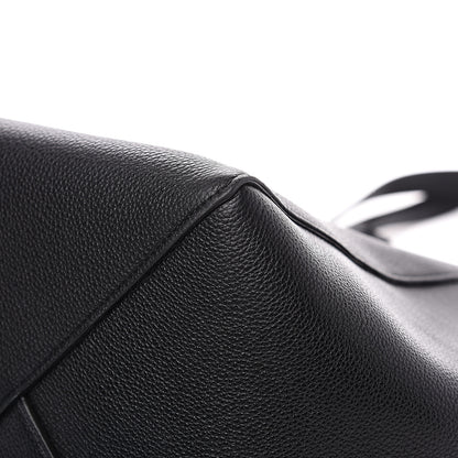 Celine Soft Grained Calfskin Small Belt Cabas Phantom Black 8 of 10