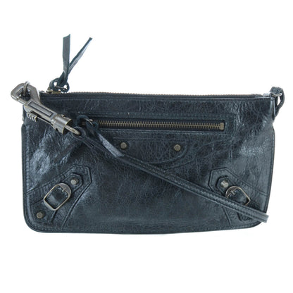 Balenciaga Agneau Ticket Shoulder Bag Black 1 of 9