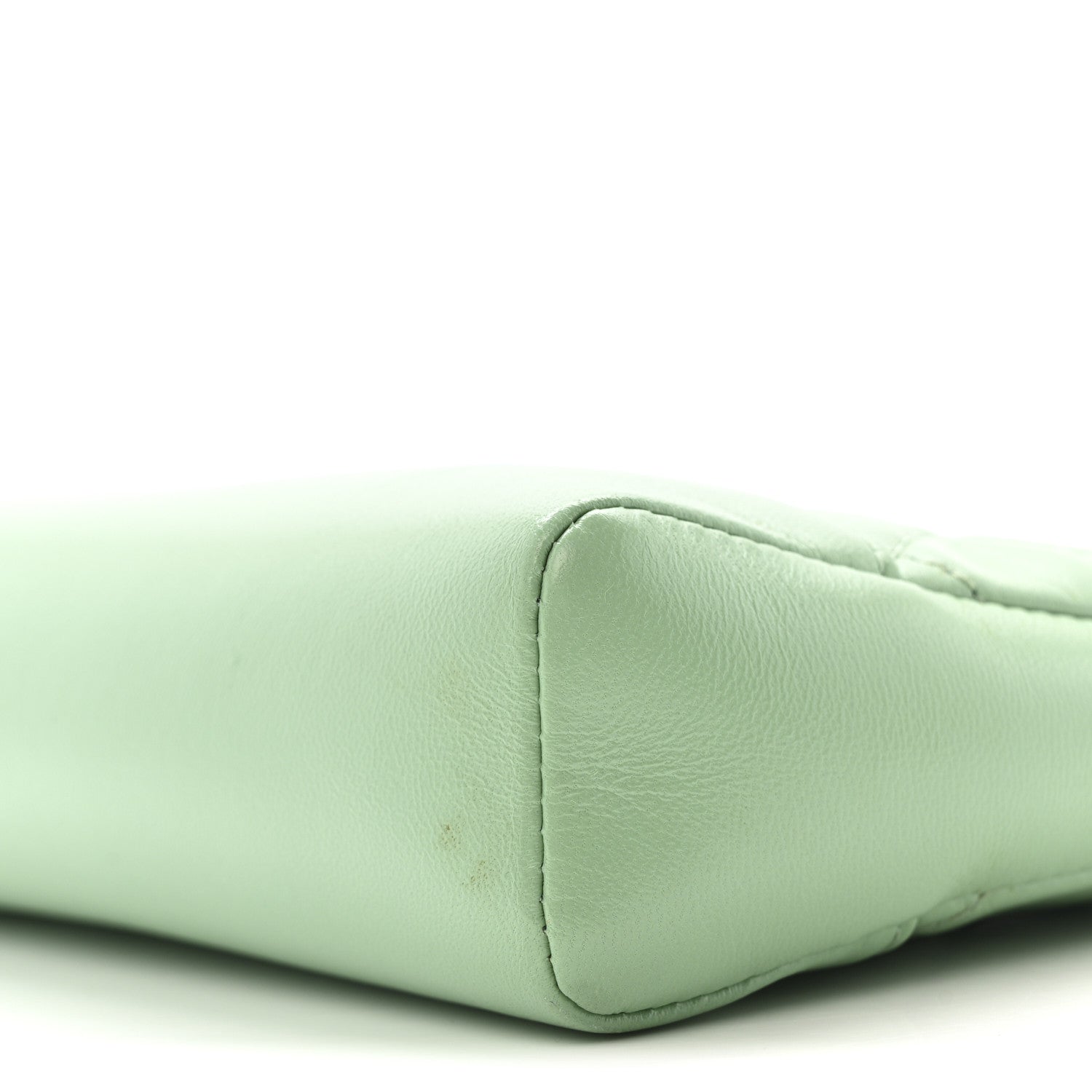 Chanel Shiny Lambskin Quilted Mini 31 Shopping Bag Light Green 10 of 14