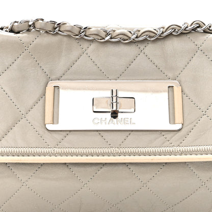Chanel Lambskin East West Mademoiselle Flap Grey 8 of 10