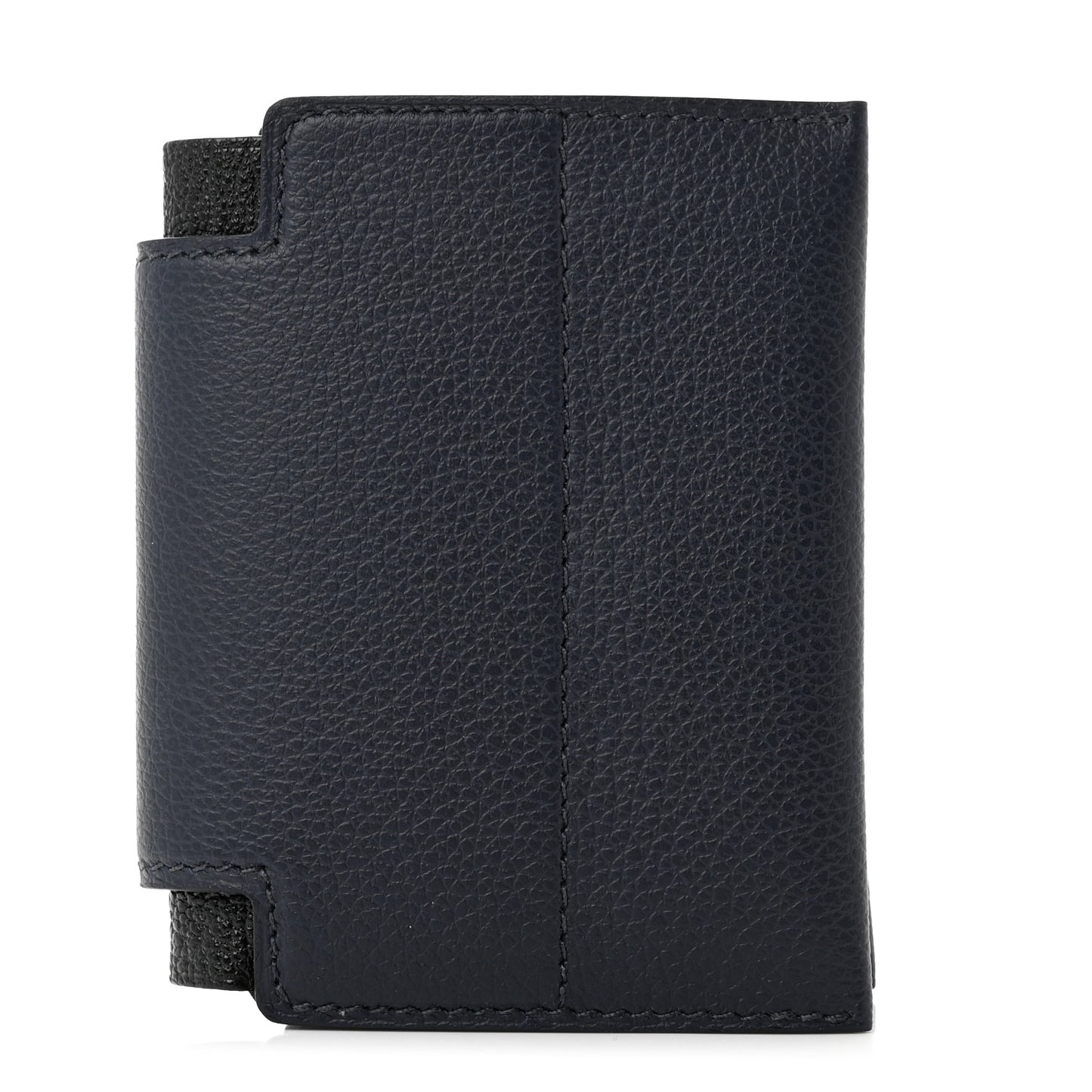 Evercolor Chevre Mysore Open Vertical Card Holder Bleu Nuit Black
