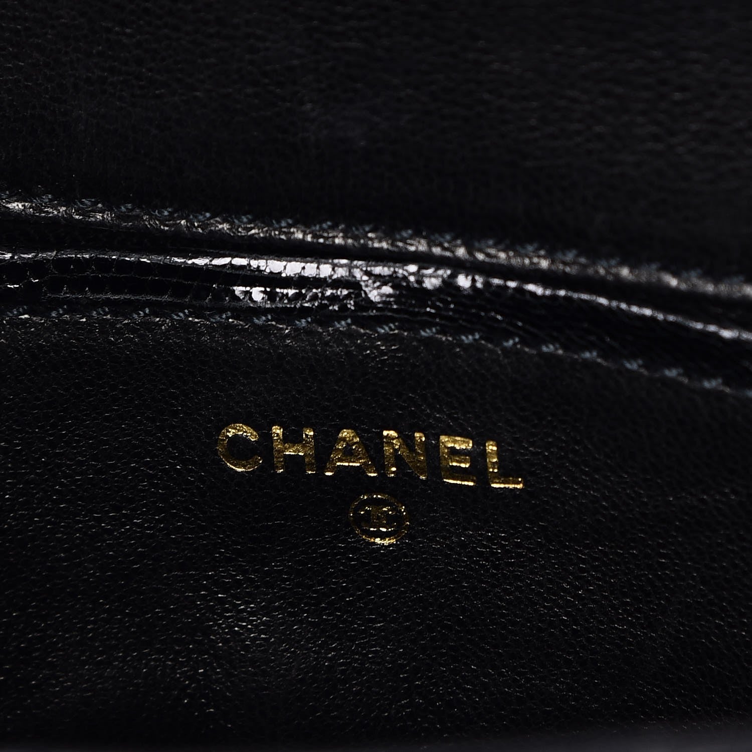 Chanel Lizard Square Quilted Extra Mini Flap Black 7 of 8