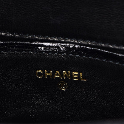 Chanel Lizard Square Quilted Extra Mini Flap Black 7 of 8