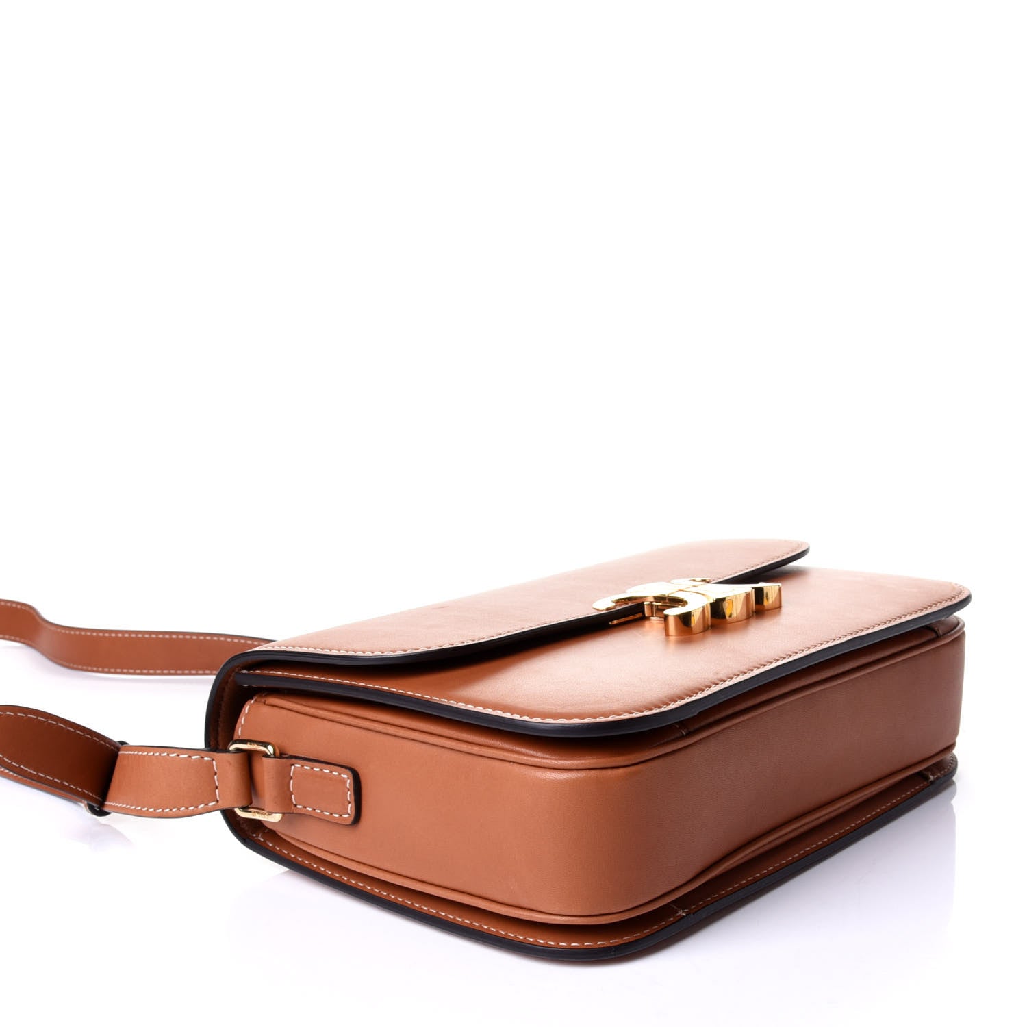 Celine Natural Calfskin Medium Triomphe Tan 3 of 5