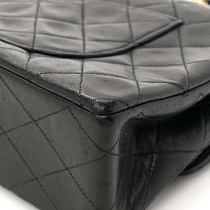 Chanel Lambskin Quilted Medium Double Flap Black 18 of 18