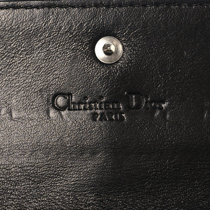 Christian Dior Patent Cannage Lady Dior Rendezvous Wallet On Chain Black 5 of 9