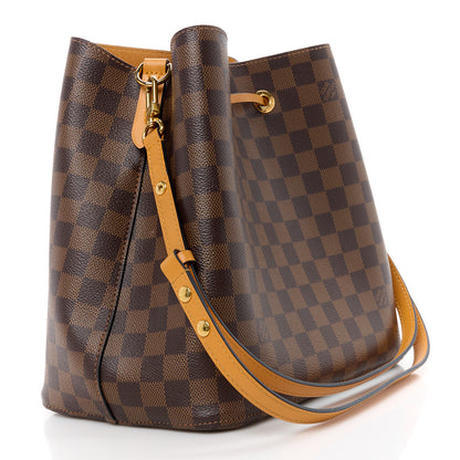 Louis Vuitton Damier Ebene Neonoe MM Safran 3 of 10