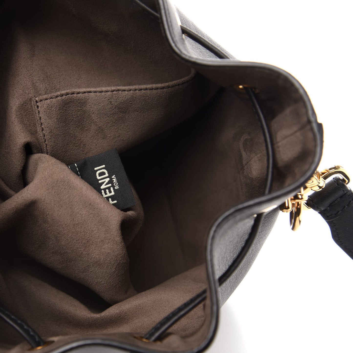 Vitello Grace Matte F is Fendi Grande Mon Tresor Bucket Bag Black