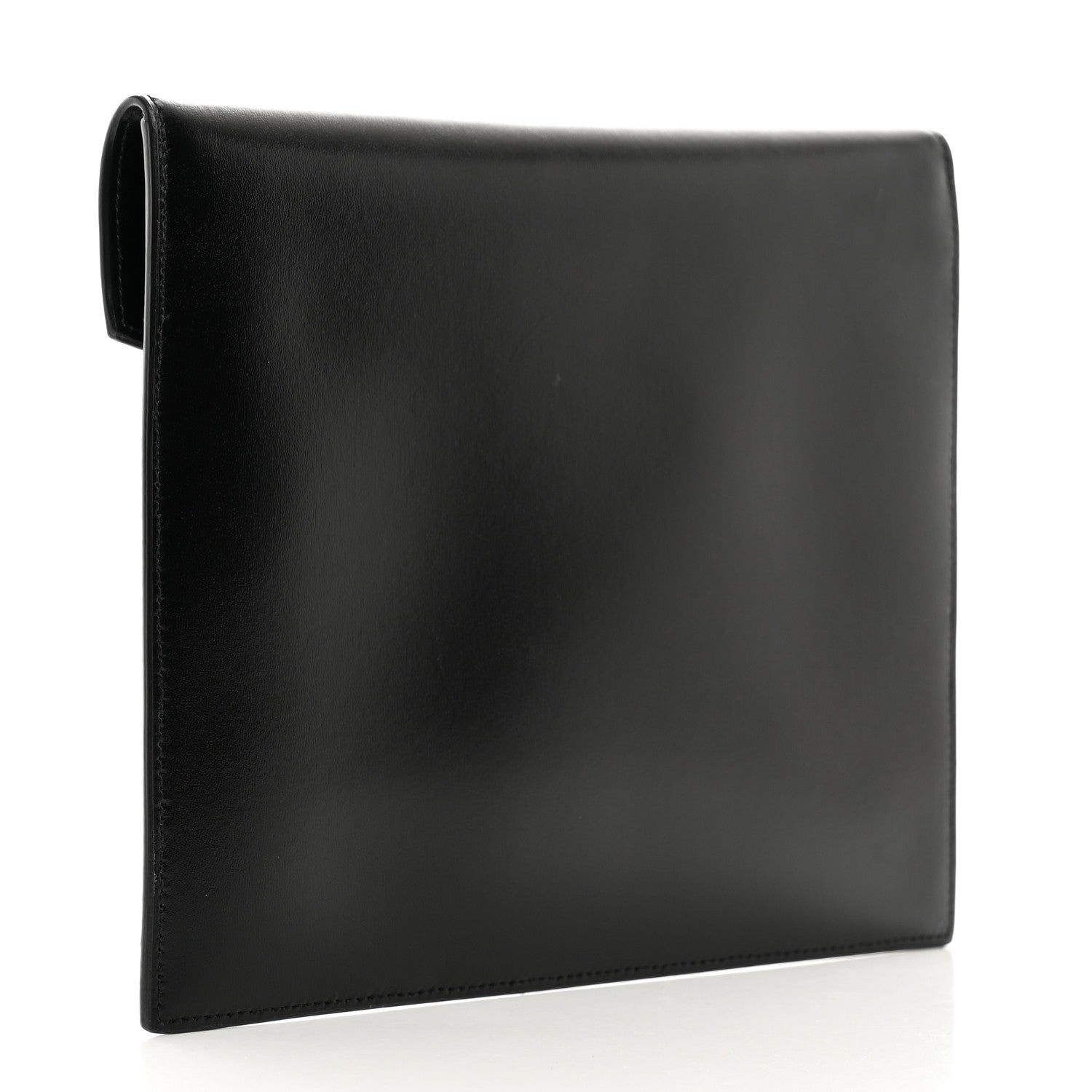 Saint Laurent Smooth Shiny Calfskin Monogram Uptown Baby Pouch Black 3 of 7